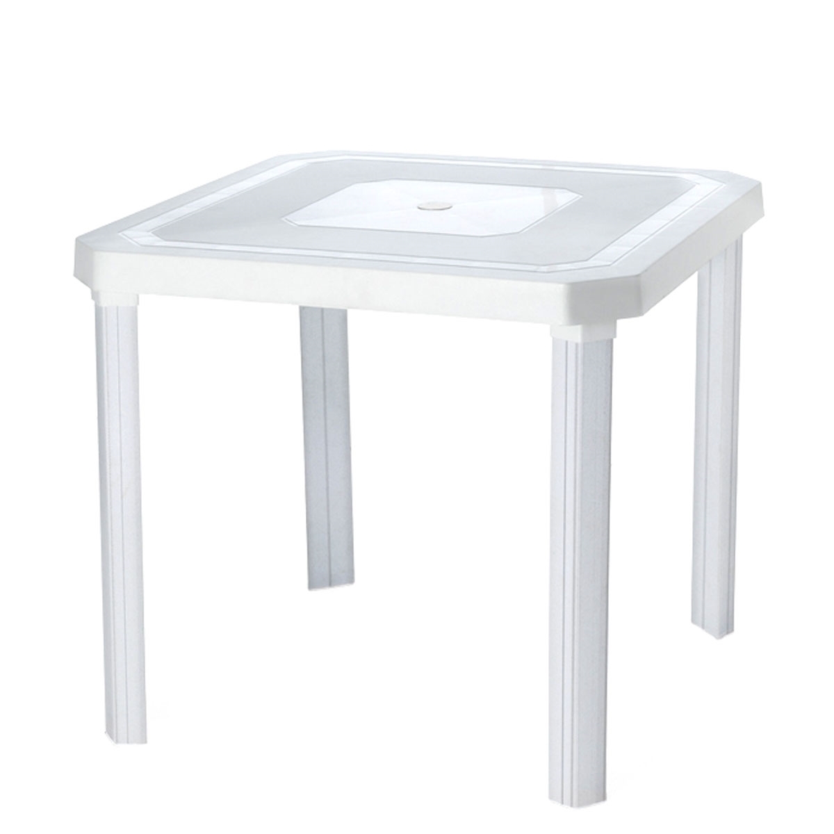 Mesa Plástica Gabriela Desmontável Branca Maravilhas do Lar Mesa