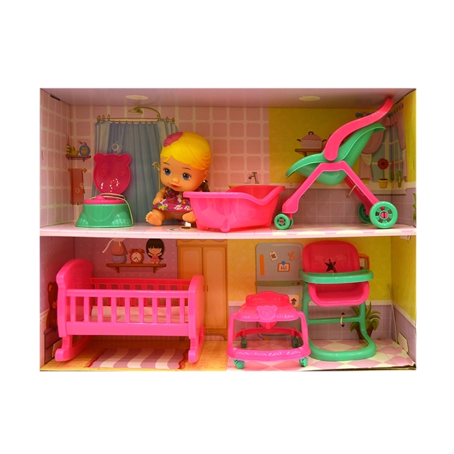 Boneca Little Dolls Kit Casinha Completo Divertoys Maravilhas do Lar